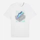 Футболка хлопковая длинная мужская Puma Graphics 69177702 2XL White с принтом (4069161679018) - изображение 5