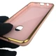 Чохол для Samsung Galaxy M32 4G (SM-M325F) глянцевий із захистом камери із золотою окантовкою пудровий - зображення 3