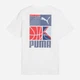 Футболка хлопковая длинная мужская Puma Graphics 69178002 L White с принтом (4069161681004) - изображение 5