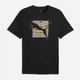 Футболка хлопковая длинная мужская Puma Graphics 69178401 L Black с принтом (4069161646683) - изображение 5