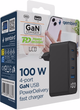Ładowarka Gembird GaN 3 x USB-C 1 x USB-A 100W Black (TA-UC-PDQC100LCD-01-BK) - obraz 5