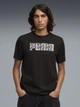 Футболка хлопковая длинная мужская Puma Essentials Graphics 69178701 S Black (4069161975448) - изображение 1