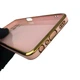 Чохол для Oppo A54 4G глянцевий із захистом камери із золотою окантовкою з кільцем-підставкою пудровий - зображення 4