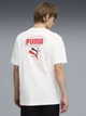 Футболка хлопковая длинная мужская Puma Essentials Graphics 69202302 M White с принтом (4069161676437) - изображение 2
