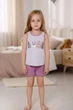 Детская пижама для девочки Мишки Baykar р 5 110-116 см 5-6 лет 9214-220 Серый меланж - изображение 2