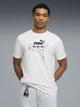 Футболка хлопковая длинная мужская Puma Essentials Graphics 69203102 S White с принтом (4069161672446) - изображение 1