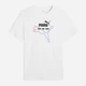 Футболка хлопковая длинная мужская Puma Essentials Graphics 69203102 S White с принтом (4069161672446) - изображение 4