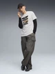 Футболка хлопковая длинная мужская Puma Graphics 69301002 M White с принтом (4069161670930) - изображение 3