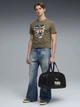 Футболка хлопковая длинная мужская Puma Graphics 69301081 S Loden Green с принтом (4069161735899) - изображение 3