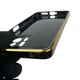 Чохол для Xiaomi 11T Pro глянцевий із захистом камери із золотою окантовкою чорний - зображення 6