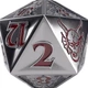 Kostka do gry Gamegenic Stranger Things D20 Hellfire club (4251715405413) - obraz 3