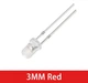 100ШТ Світлодіоди F3 3мм Червоне світло 1.9-2.1V 20ma White - Red dip діод Led яскраві діоди (127) - зображення 9