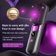 Акумуляторний USB-вирівнювач для волосся CYJ з LED-дисплеєм, 3 температурні режими, швидке нагрівання, чорний - зображення 3