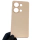 Чехол для Xiaomi Redmi Note 13 Pro 4G силиконовый с микрофиброй нескользящий пудровый - изображение 3