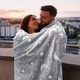 Плед, що світиться 150х100см, Magic Blanket, Сірий / Дитяче флісове покривало / Люменісцентний плед на ліжко ( 11790 ) - зображення 8