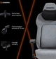 Геймерское игровое кресло с самоадаптивной поддержкой пояницы GamePro GC925G Grey Fabric - изображение 19