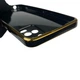 Чохол для Oppo A54 4G глянцевий із захистом камери із золотою окантовкою чорний - зображення 4
