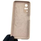 Чехол для Vivo Y31 силиконовый с микрофиброй нескользящий пудровый - изображение 5