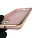 Чохол для Samsung Galaxy A71 (SM-A715F) глянцевий із захистом камери із золотою окантовкою з кільцем-підставкою пудровий - зображення 3