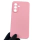 Чохол для Samsung Galaxy A56 (SM-A566B) силіконовий з мікрофіброю нековзний рожевий - зображення 1