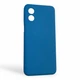 Чехол для Motorola Moto E13 (PAXT0034) силиконовый с микрофиброй нескользящий синий - изображение 7
