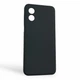 Чехол для Motorola Moto E13 (PAXT0034) силиконовый с микрофиброй нескользящий черный - изображение 1