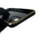 Чохол для Realme C35 глянцевий із захистом камери із золотою окантовкою чорний - зображення 5