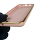 Чохол для Samsung Galaxy A05 (SM-A055) глянцевий із захистом камери із золотою окантовкою та кільцем MagSafe пудровий - зображення 4