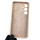 Чохол для Samsung Galaxy S24 Plus (SM-S926B) силіконовий з мікрофіброю нековзний пудровий - зображення 2