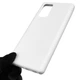 Чехол для Samsung Galaxy Note 20 (SM-N9810) силиконовый с микрофиброй нескользящий белый - изображение 3