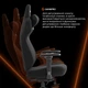 Геймерское игровое кресло с самоадаптивной поддержкой пояницы GamePro GC925B Black Fabric - изображение 18