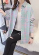 Рубашка женская Oversize в клетку G&N Мятная с розовым 14920 XL (50) - изображение 4