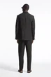 Блейзер лляний COS single-breasted linen blazer 1228120001 46 Чорний - изображение 4