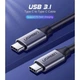 Кабель Ugreen USB Type-C 1,5 м, черный (US161) - изображение 2