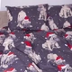 Комплект постільної білизни MirSon Бязь 17-0598 New Year's pug 143 x 210 см (2200007908226) - зображення 5