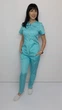 Женский медицинский костюм Милан-молния стрейч короткий рукав ментоловый размер 48 (9204022) - изображение 1