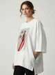 Женский свитшот oversize с вышивкой и боковыми карманами Катерина Modna KAZKA MKNK2356 - 38/40, Білий - изображение 1
