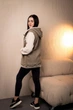 Бомбер женский, полар флис, плотность 420, олива, XL-XXL - изображение 2