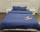 Постельное белье LARA бязь d11297e Ромб Dark Blue евро - изображение 5