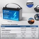 Литий-железо-фосфатный аккумулятор MFUZOP LiFePO4 12.8V 100Ah 1280Wh с BMS, глубокого цикла - изображение 2