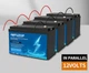 Литий-железо-фосфатный аккумулятор MFUZOP LiFePO4 12.8V 100Ah 1280Wh с BMS, глубокого цикла - изображение 4