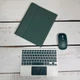 Чехол с клавиатурой и мышкой FegishCase Apple iPad 9 (2021) 10.2" экран Ukrainian keyboard, Green - изображение 4