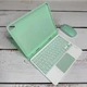 Чехол с клавиатурой и мышкой FegishCase iPad Air 5 (10.9") 2022 Ukrainian keyboard, Olive - изображение 4