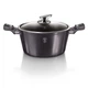 Кастрюля с крышкой Berlinger Haus Metallic Line Carbon Pro Edition 6,1 л антипригарное покрытие (BH-6894) - изображение 1