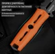 Нож выживания Kizer Norcross Fixed Blade Blunt Tip Knife Stonewash Nitro-V/Orange G-10 (ZX-FB01A6) - изображение 12