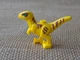 Конструктор маленький динозавр дитинча велоцираптор жовтий Jurassic World бебі раптор Baby Raptor 5см - изображение 3
