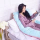 Подушка MirSon для беременных и отдыха Eco Line №8016 U-образная Dusty Rose (2200006178415) MirSon 2200006178415 879584 - изображение 7