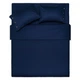 Простынь Ardesto Mix&Match 100% хлопок, сатин синий 240х260 см (ART2426FSN) Ardesto ART2426FSN 879853 - изображение 1