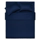 Простынь Ardesto Mix&Match 100% хлопок, сатин синий 240х260 см (ART2426FSN) Ardesto ART2426FSN 879853 - изображение 6