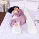 Подушка MirSon для вагітних та відпочинку Eco Line №8033 U-подібна White-Creamy (2200006185086) MirSon 2200006185086 879517 - изображение 2